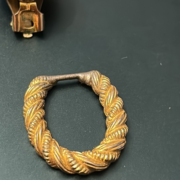 Vintage Premier USA 2 pair clip earrings adjustable stud/dangle interchangeable - Picture 5 of 11